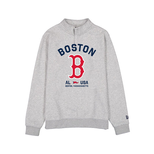 Boston Red Sox Heather Gray Quarter Zip