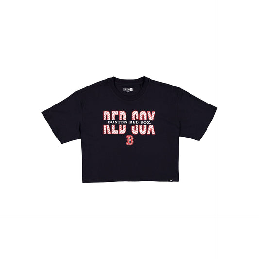 Boston Red Sox Women's Cropped Split T-Shirt