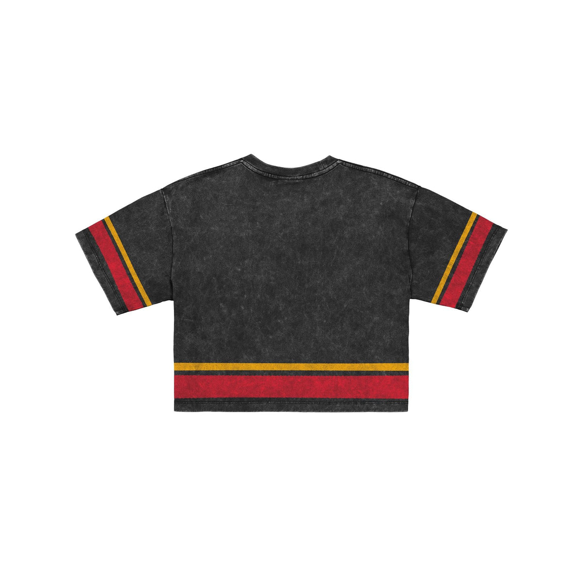 Kansas City Chiefs Women's Vintage Stripe Cropped T-Shirt