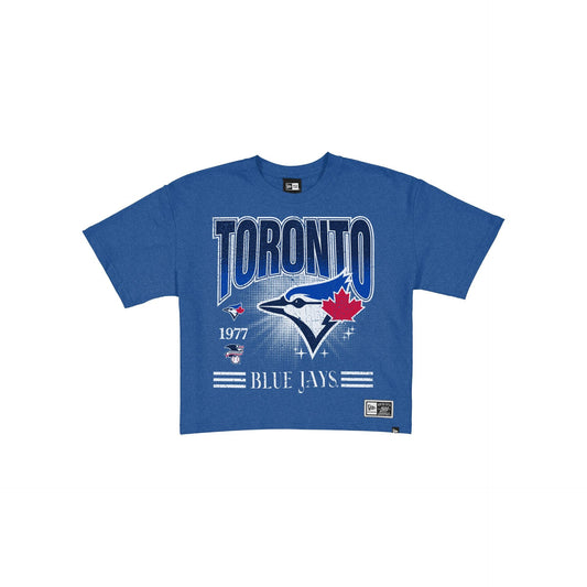 Toronto Blue Jays Women's Throwback Cropped Graphic T-Shirt
