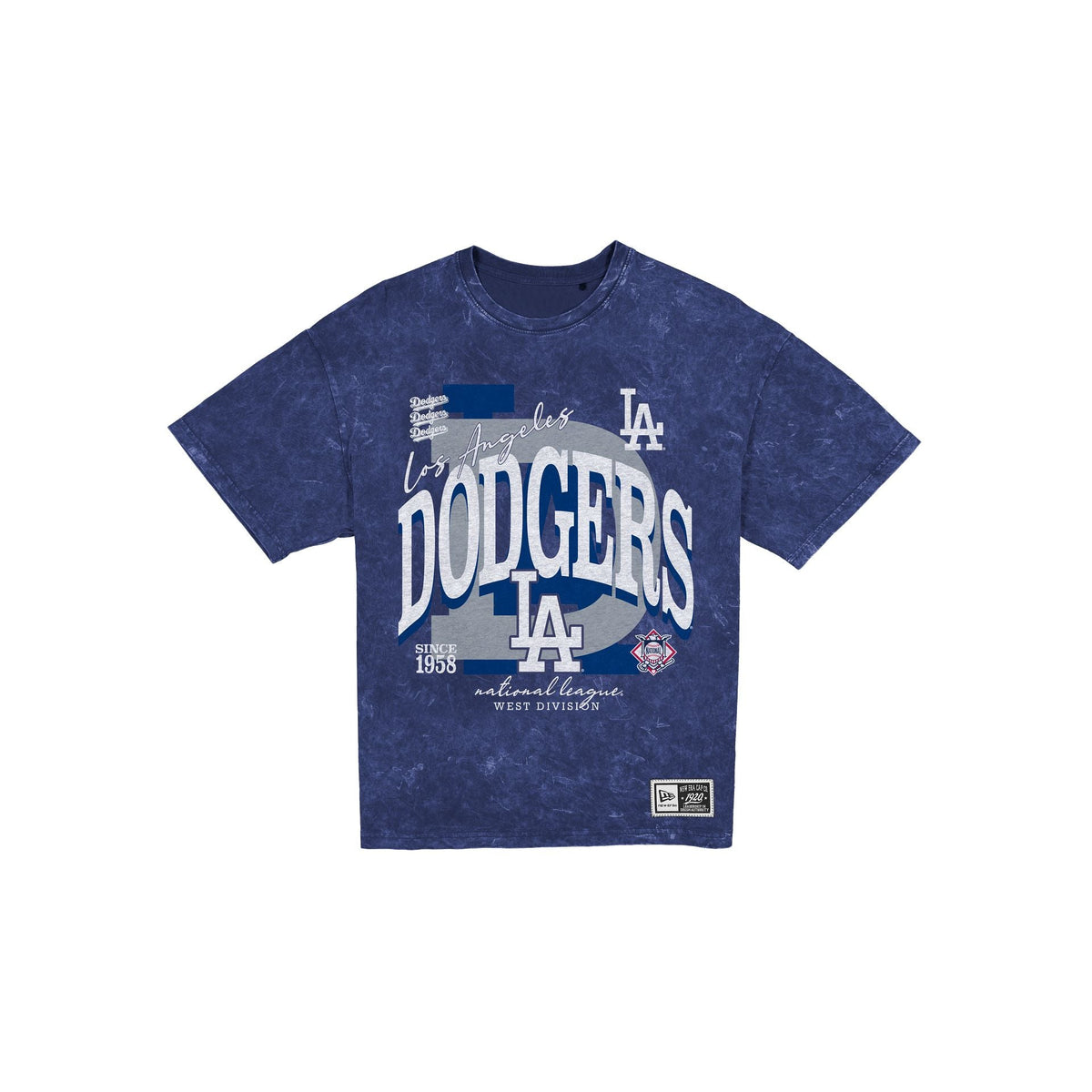 Los Angeles Dodgers Women's Throwback Oversized Washed T-Shirt