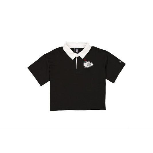 Kansas City Chiefs Women's Cropped Black Polo