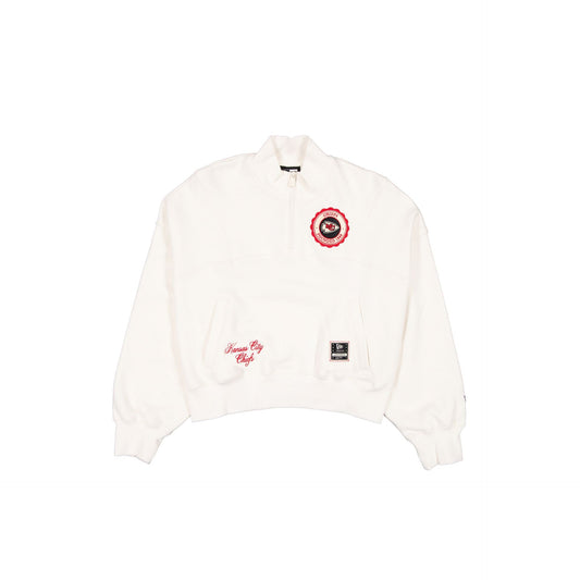 Kansas City Chiefs Women's Chrome White Quarter Zip