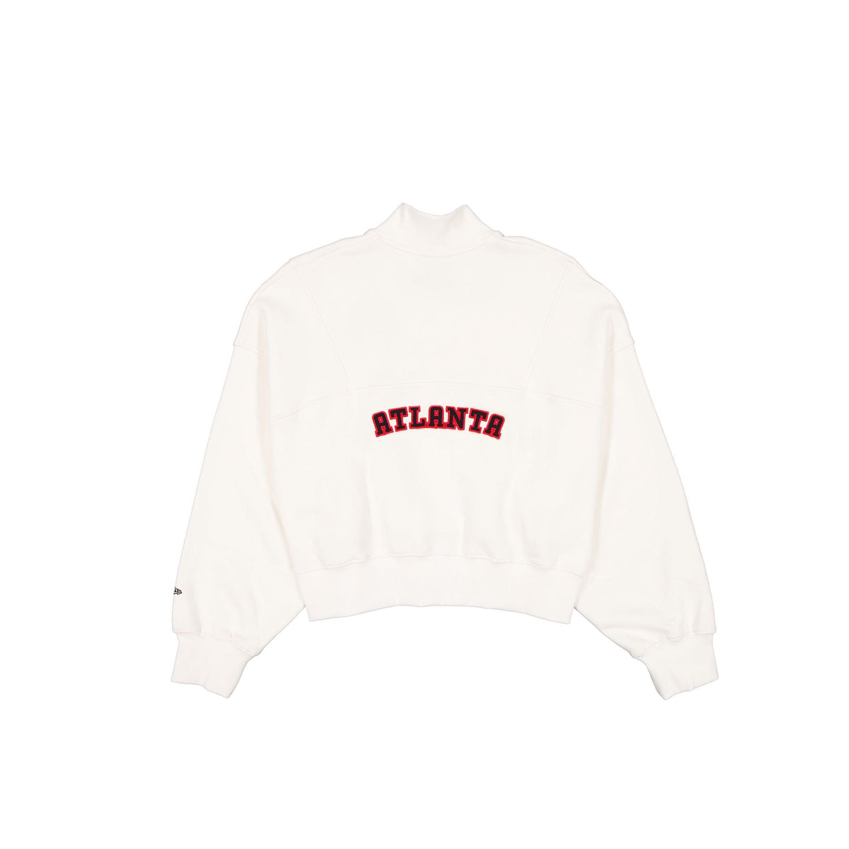 Atlanta Braves Women's Chrome White Quarter Zip