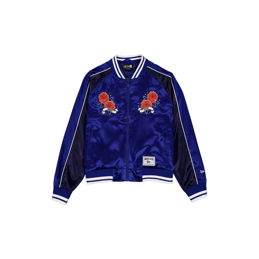 Toronto Blue Jays Women's Floral Satin Varsity Jacket