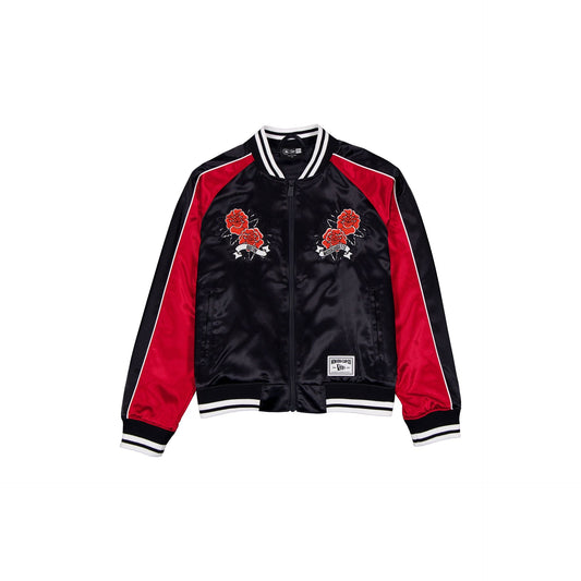 Boston Red Sox Women's Floral Satin Varsity Jacket