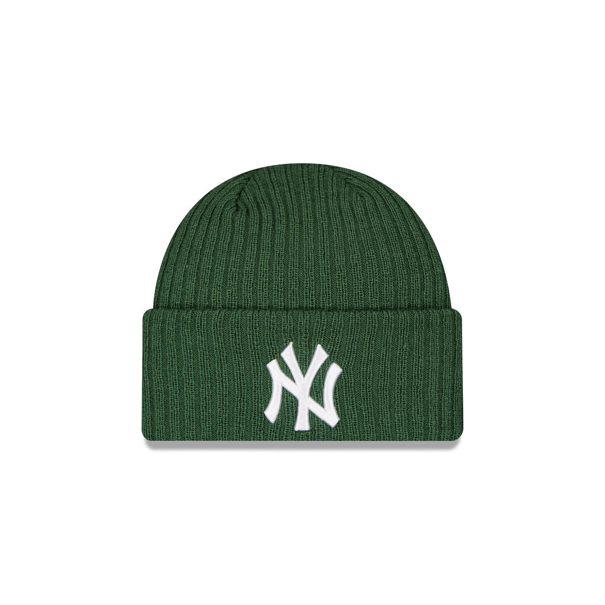 New York Yankees Wide Cuff Green Beanie Hat