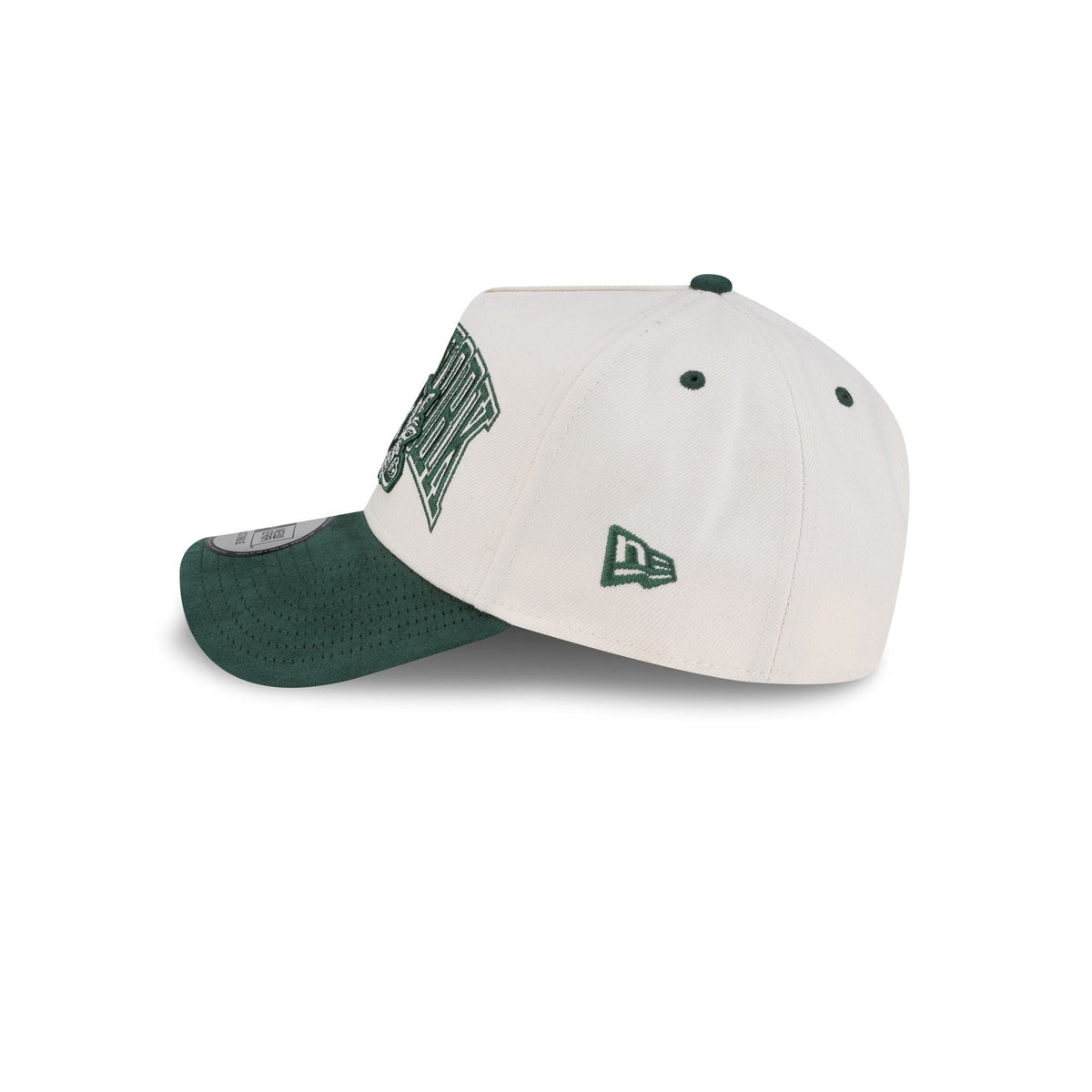 New York Yankees Green Wordmark Suede 9FORTY A-Frame Snapback Hat