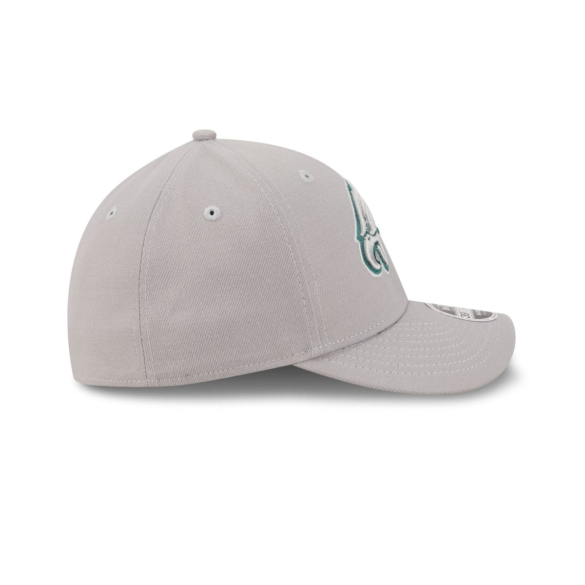 Philadelphia Eagles Poly Gray 39THIRTY M-Crown Stretch Fit Hat