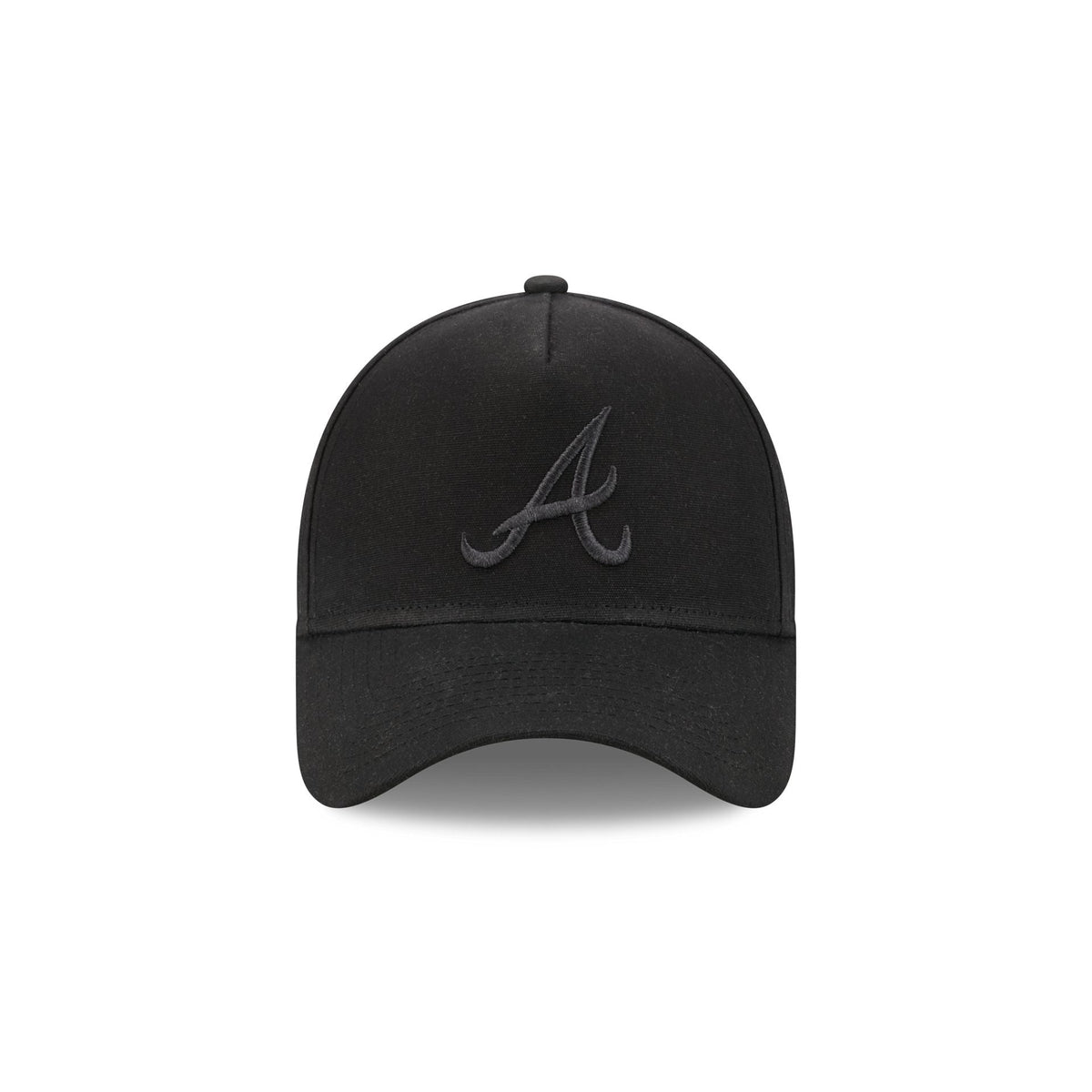 Atlanta Braves Waxed Canvas Black 59FORTY A-Frame Fitted Hat