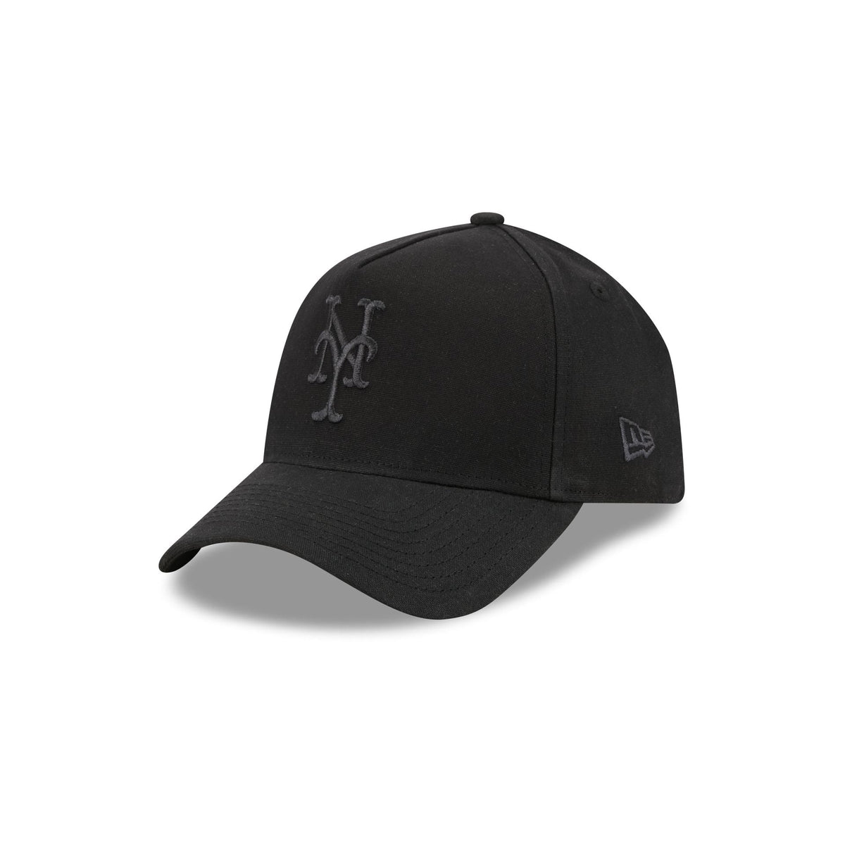 New York Mets Waxed Canvas Black 59FORTY A-Frame Fitted Hat