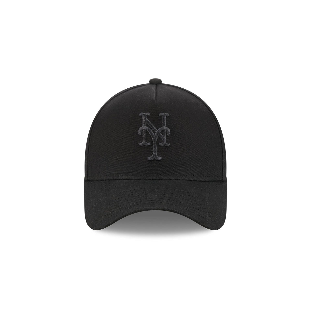 New York Mets Waxed Canvas Black 59FORTY A-Frame Fitted Hat