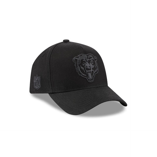 Chicago Bears Waxed Canvas Black 59FORTY A-Frame Fitted Hat