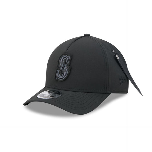 Alpha Industries x Seattle Mariners Nylon Black 9FORTY M-Crown A-Frame Snapback Hat
