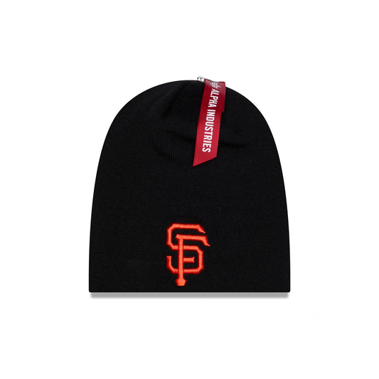 Alpha Industries x San Francisco Giants Black Beanie Hat