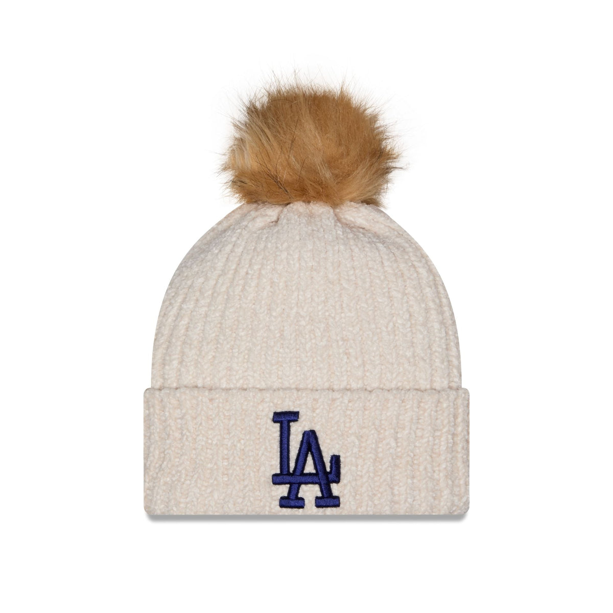 Los Angeles Dodgers Women's Sandy Linen Pom Knit Hat