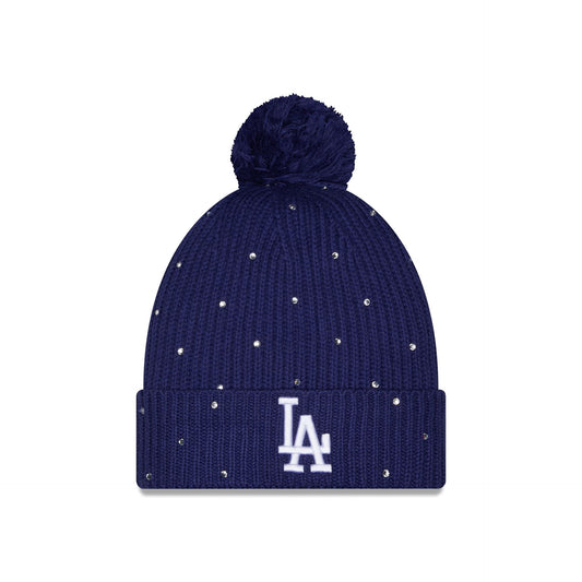 Los Angeles Dodgers Women's Rhinestone Pom Knit Hat