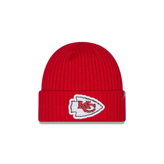 Kansas City Chiefs Rhinestone Badge Beanie Hat