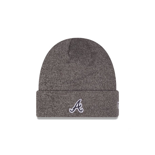 Atlanta Braves Heather Gray Tonal Beanie Hat