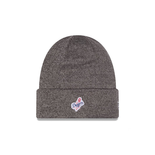 Los Angeles Dodgers Heather Gray Tonal Beanie Hat