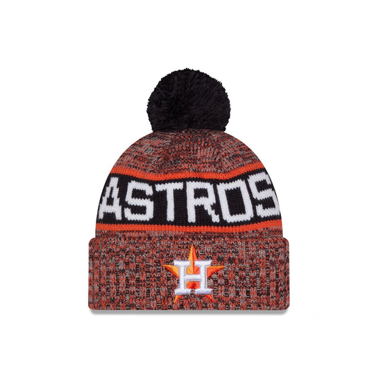 Houston Astros Tri Color Pom Knit Hat