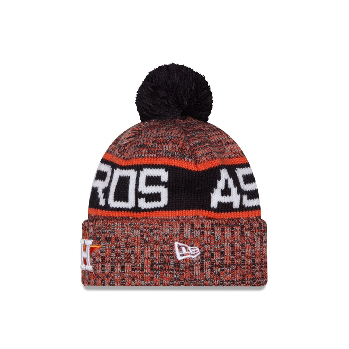 Houston Astros Tri Color Pom Knit Hat