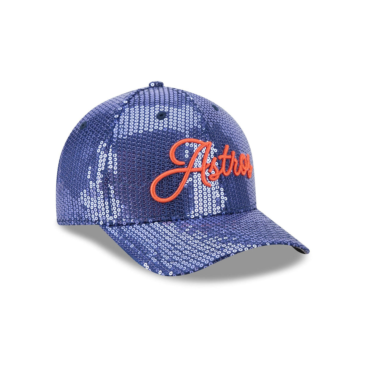 Houston Astros Sequin Script Women's 9FORTY M-Crown Snapback Hat