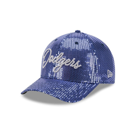 Los Angeles Dodgers Sequin Script Women's 9FORTY M-Crown Snapback Hat