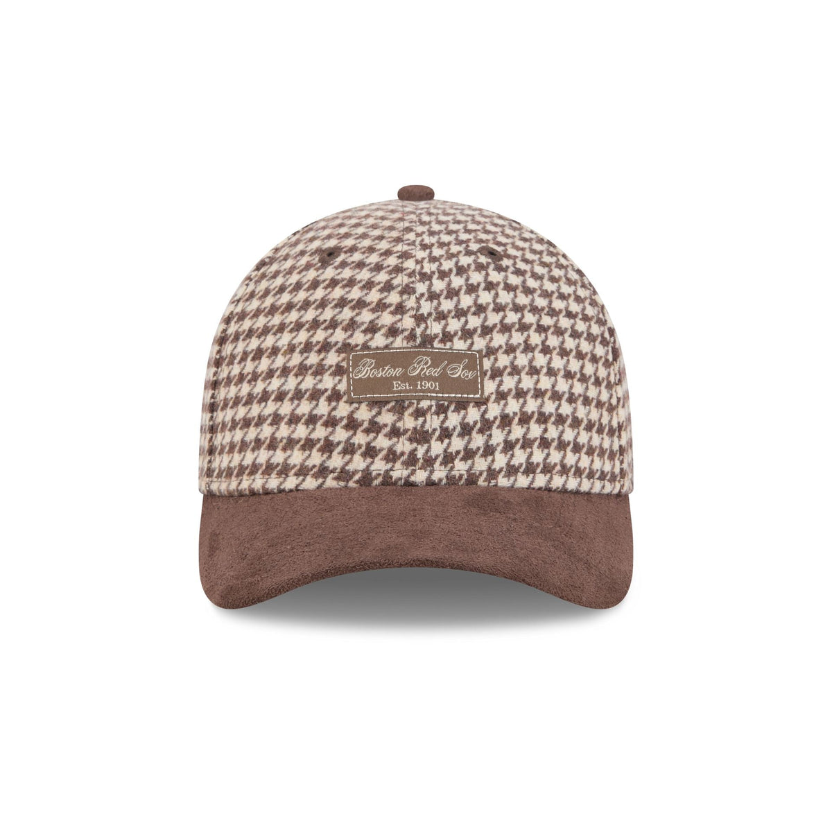 Boston Red Sox Brown Houndstooth Women's 9FORTY M-Crown Adjustable Hat