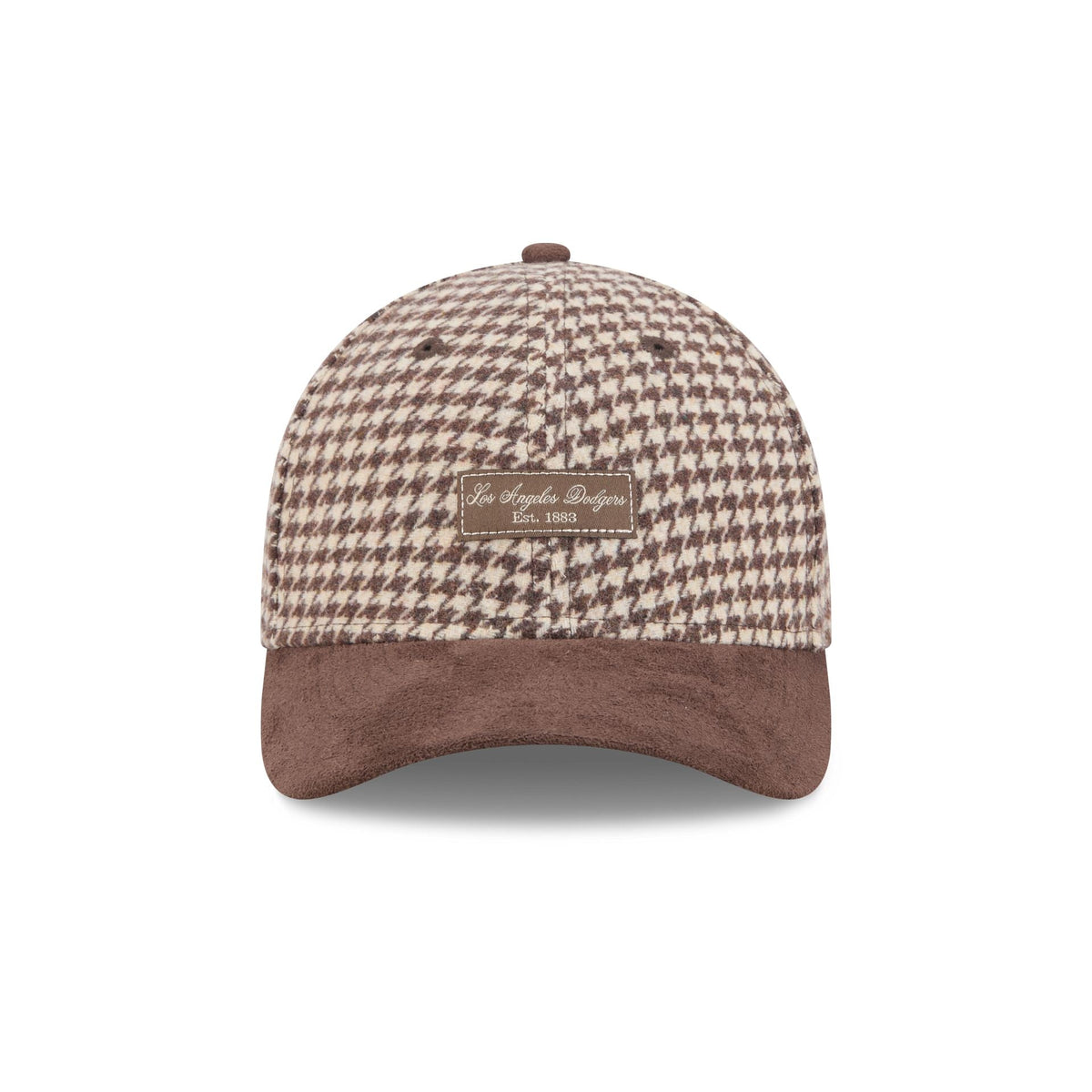 Los Angeles Dodgers Brown Houndstooth Women's 9FORTY M-Crown Adjustable Hat