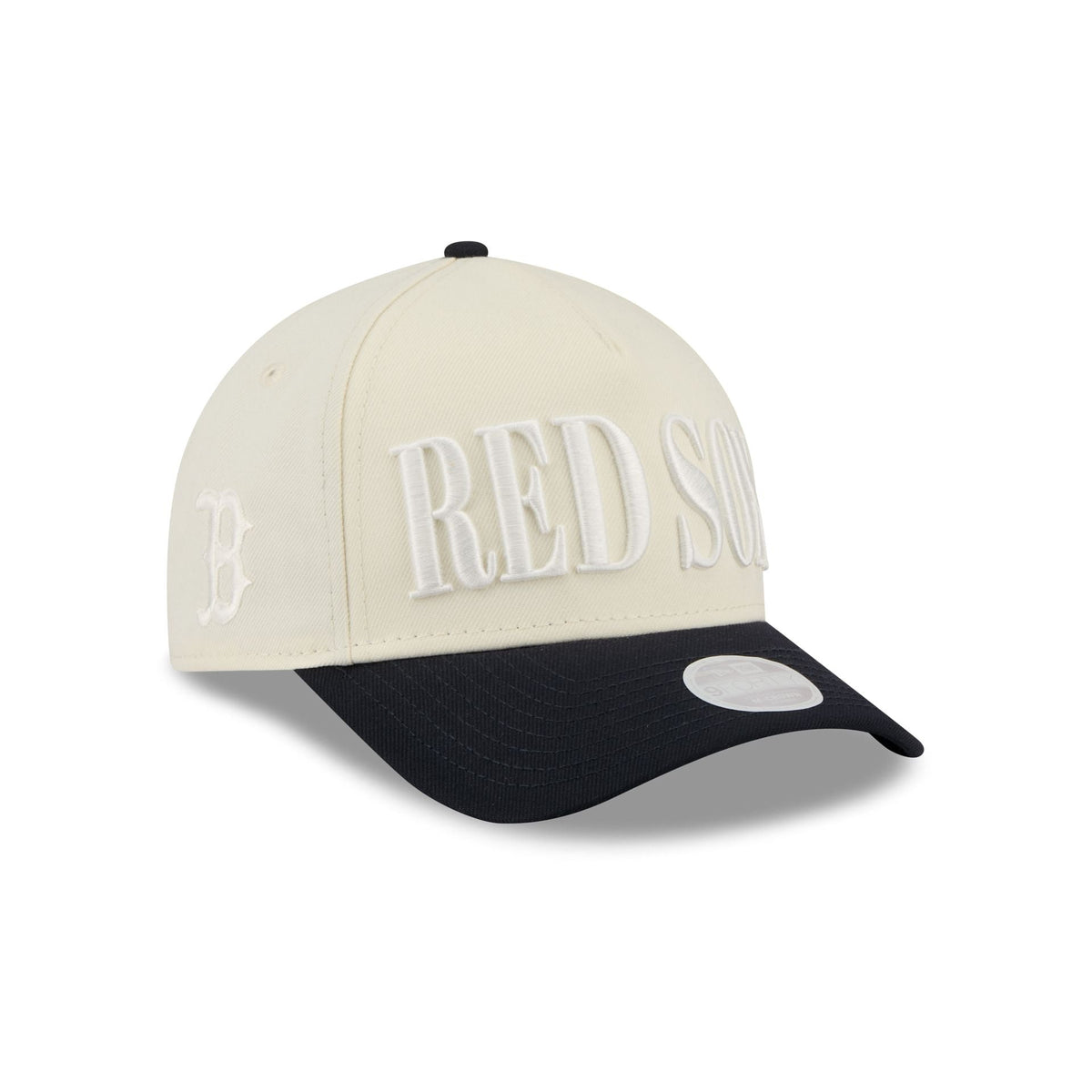 Boston Red Sox Two Tone Chrome Women's 9FORTY M-Crown A-Frame Snapback Hat