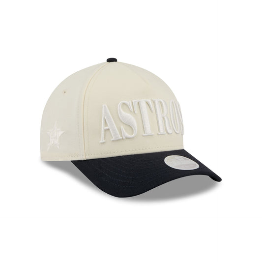 Houston Astros Two Tone Chrome Women's 9FORTY M-Crown A-Frame Snapback Hat