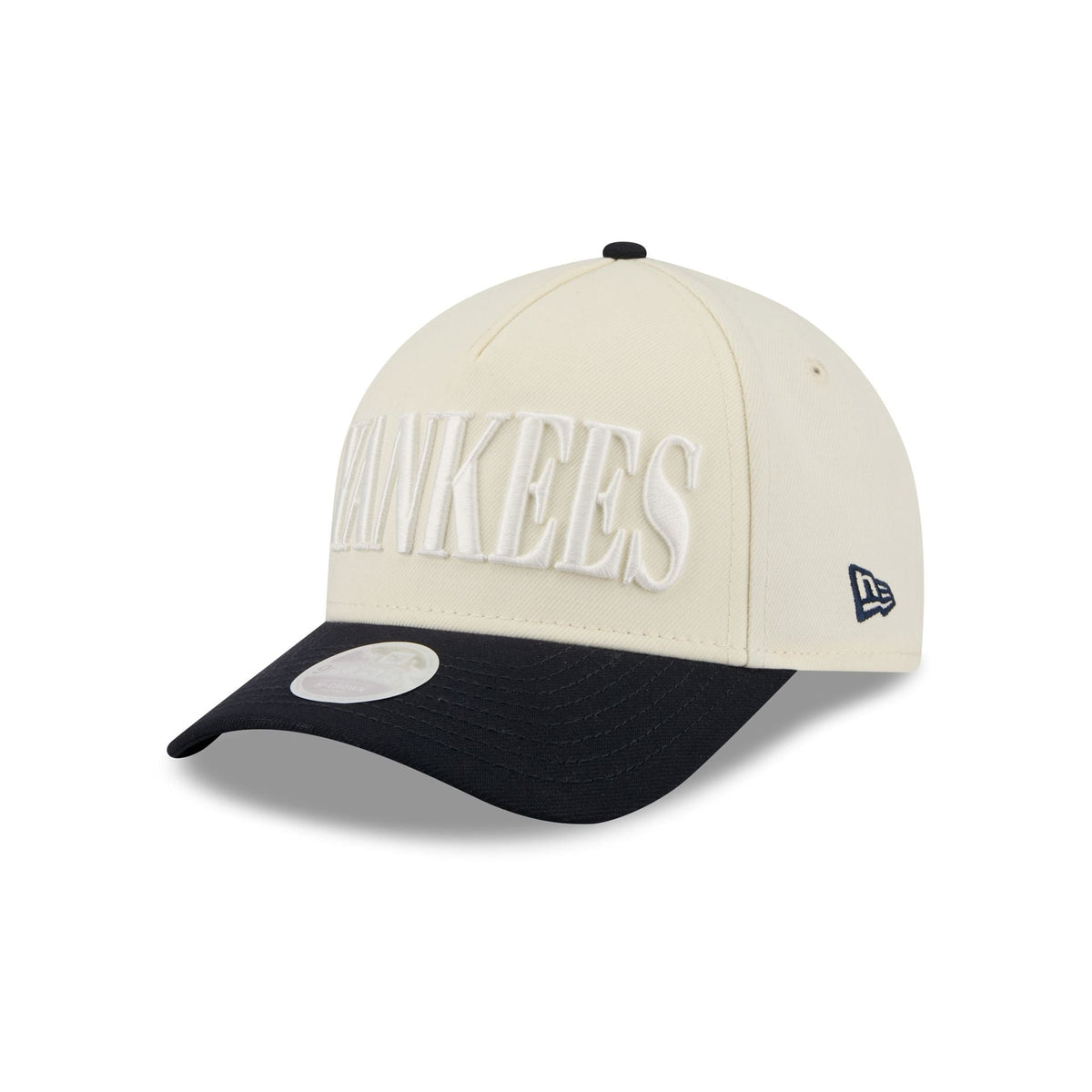 New York Yankees Two Tone Chrome Women's 9FORTY M-Crown A-Frame Snapback Hat
