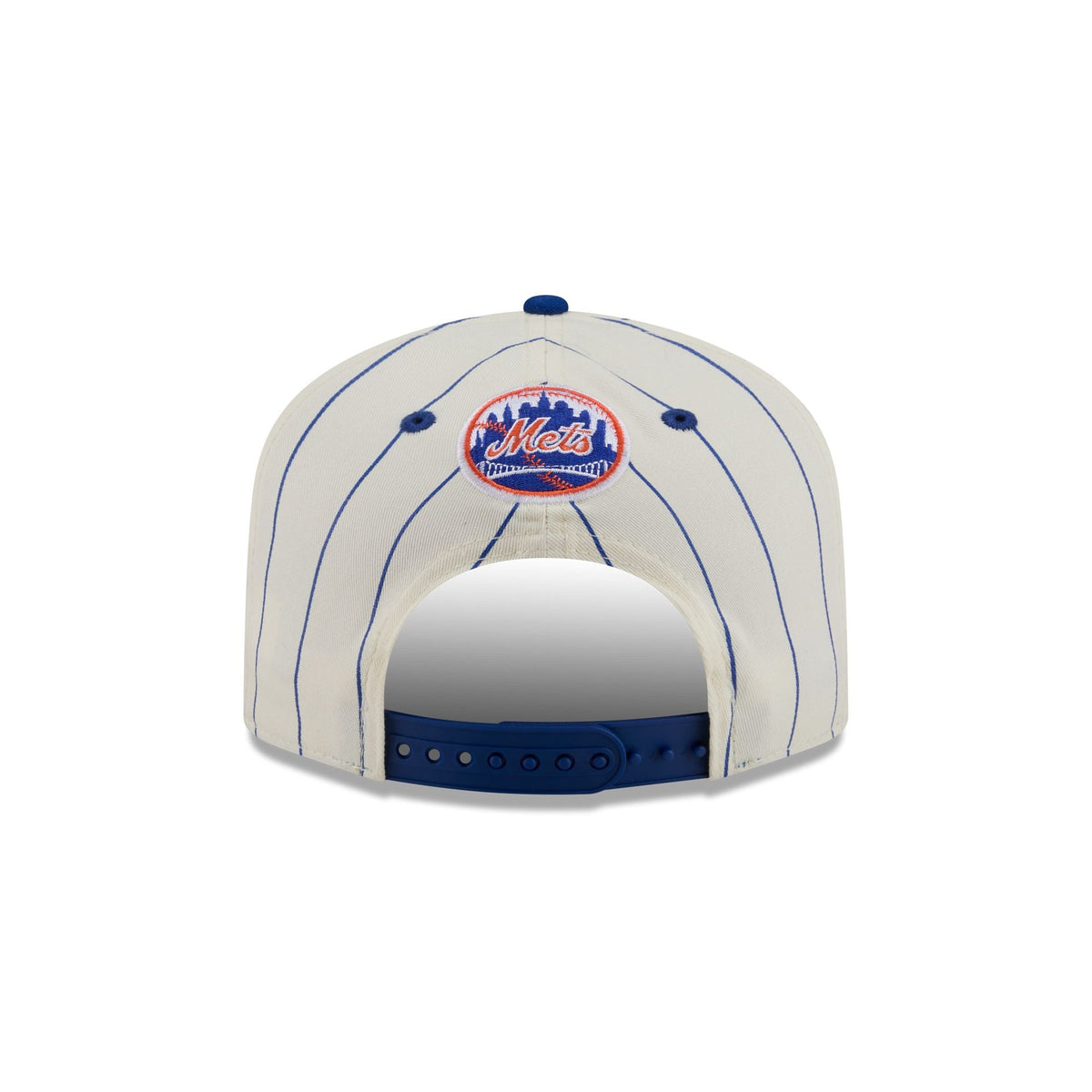 New York Mets Chrome White Pinstripe 19TWENTY Snapback Hat