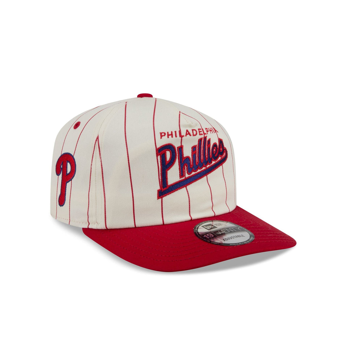 Philadelphia Phillies Chrome White Pinstripe 19TWENTY Snapback Hat