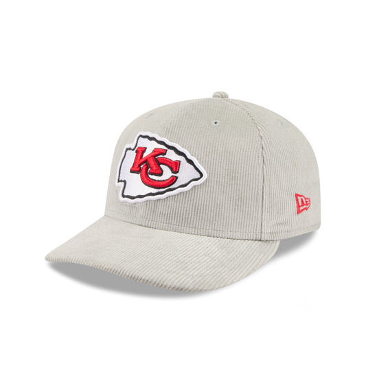 Kansas City Chiefs Light Gray Corduroy 59FIFTY Fitted Hat
