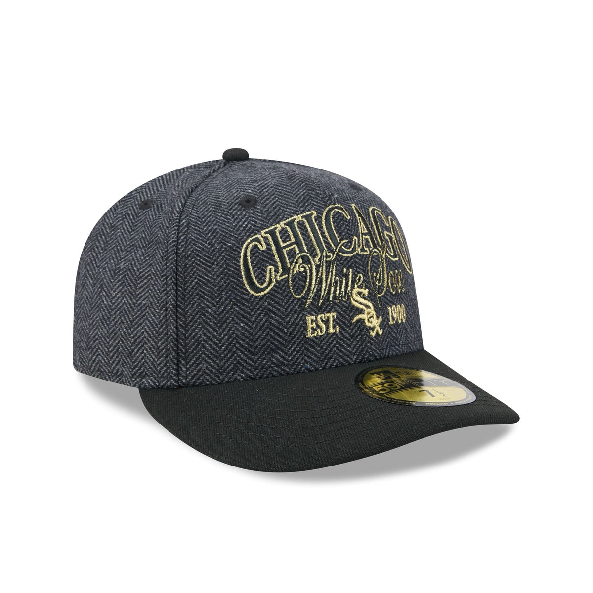 Chicago White Sox Black Faux Wool 59FIFTY Fitted Hat