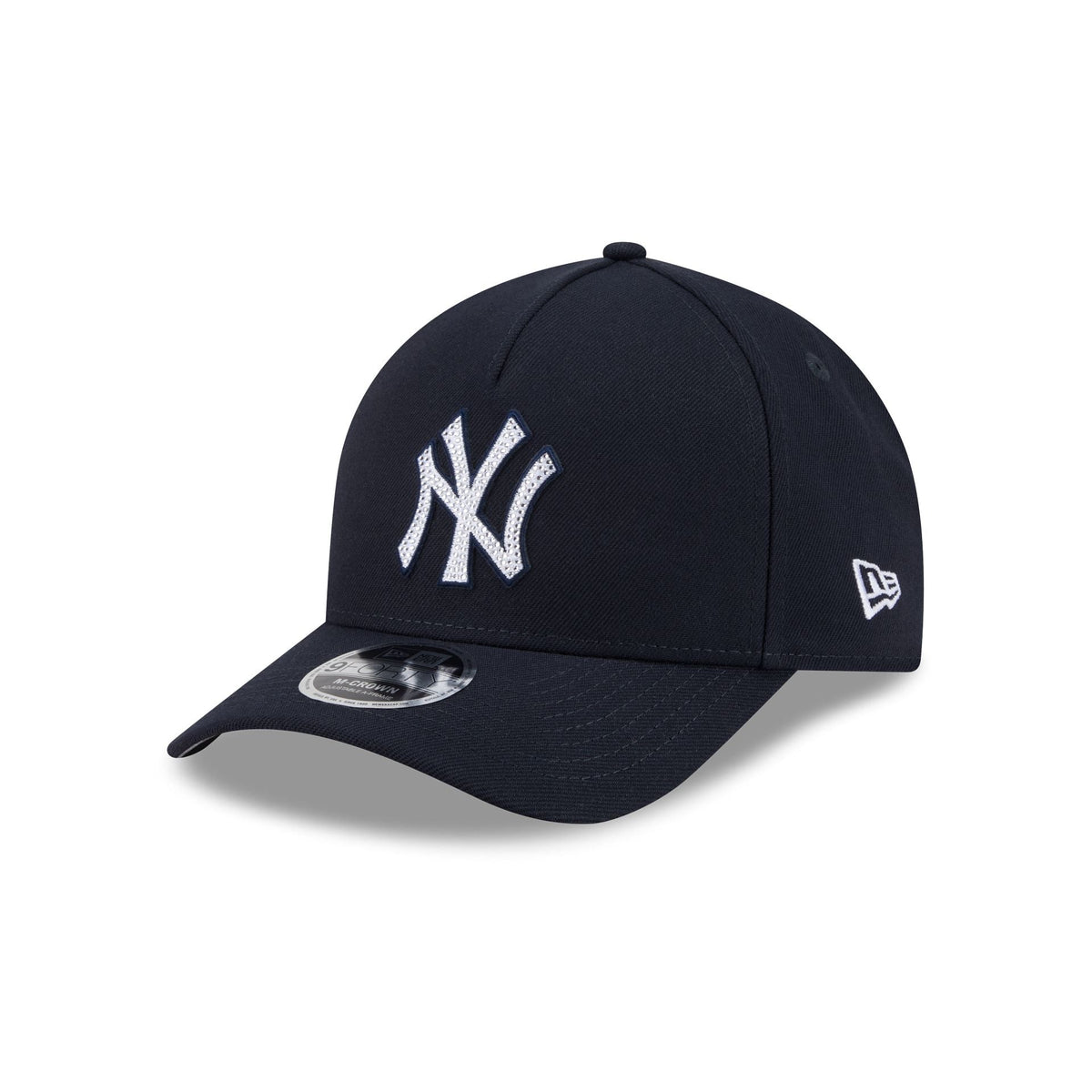 New York Yankees Rhinestone Patch 9FORTY M-Crown A-Frame Snapback Hat