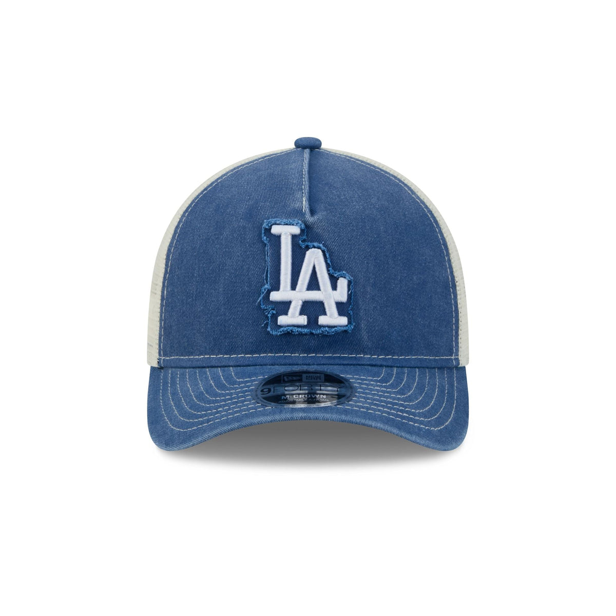 Los Angeles Dodgers Frayed Logo 9FORTY M-Crown A-Frame Trucker Hat