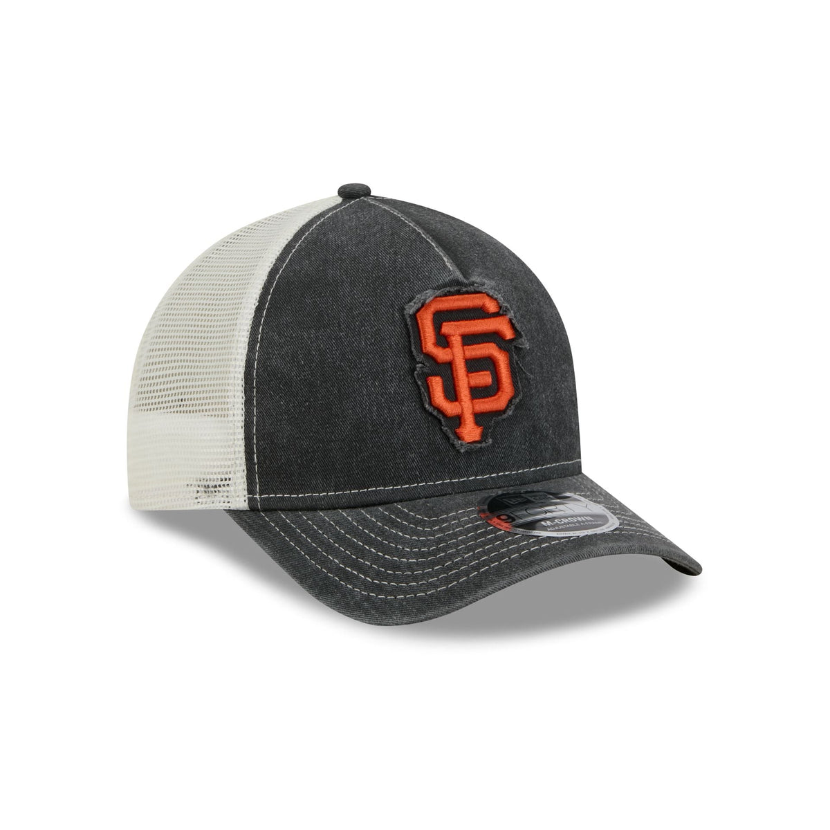 San Francisco Giants Frayed Logo 9FORTY M-Crown A-Frame Trucker Hat