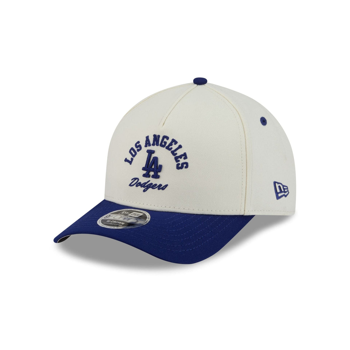 Los Angeles Dodgers Arched Graphic Chrome White 9FORTY M-Crown A-Frame Snapback Hat