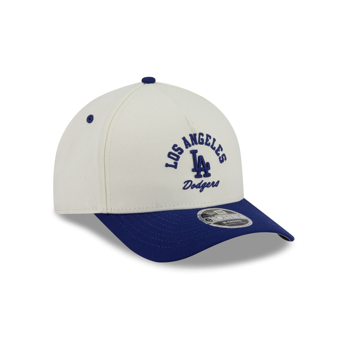 Los Angeles Dodgers Arched Graphic Chrome White 9FORTY M-Crown A-Frame Snapback Hat