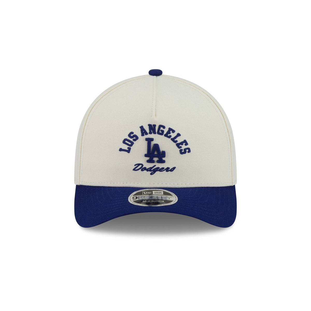 Los Angeles Dodgers Arched Graphic Chrome White 9FORTY M-Crown A-Frame Snapback Hat