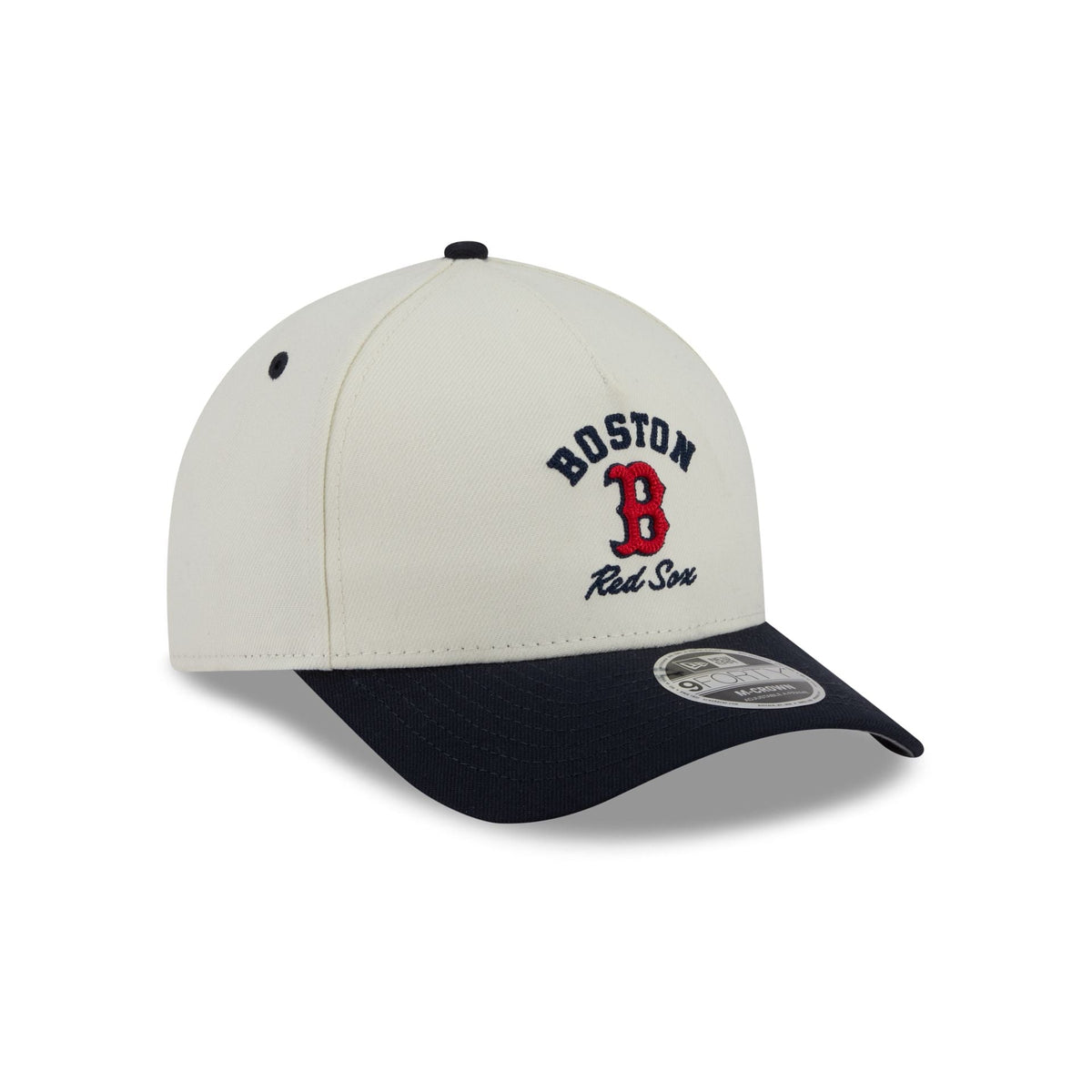 Boston Red Sox Arched Graphic Chrome White 9FORTY M-Crown A-Frame Snapback Hat
