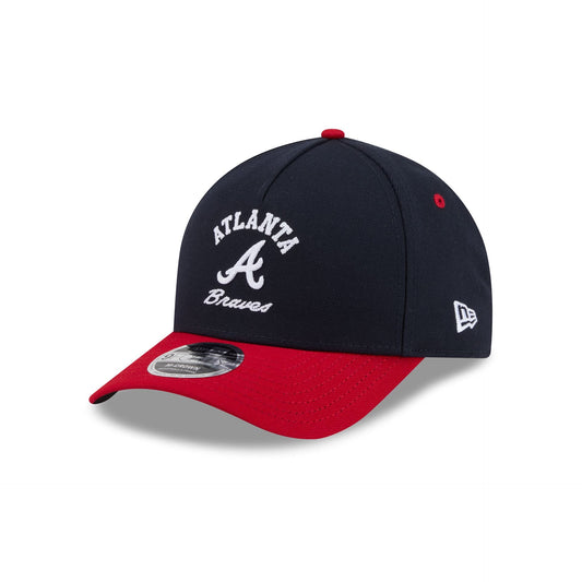 Atlanta Braves Arched Graphic 9FORTY M-Crown A-Frame Snapback Hat