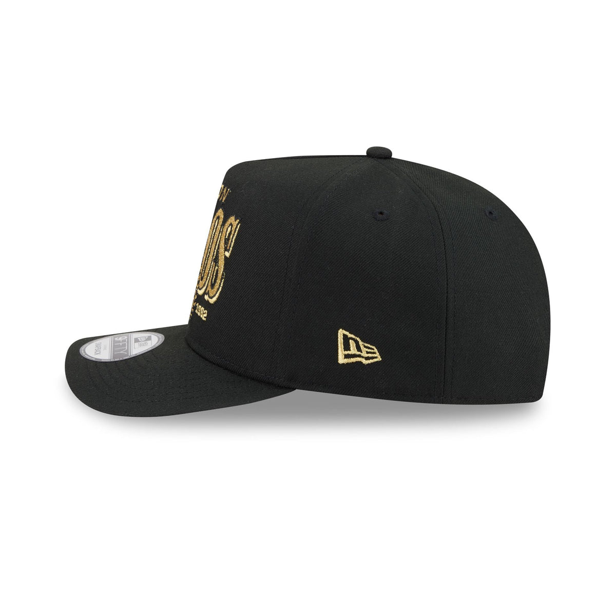 Houston Astros Gold Laurel Black 9FIFTY A-Frame Snapback Hat