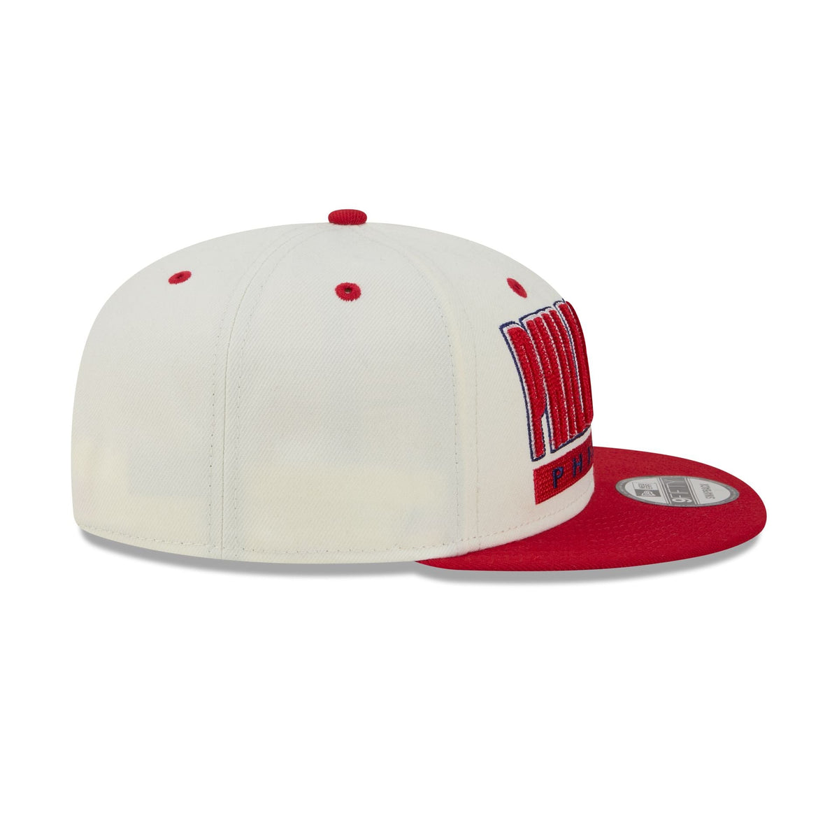 Philadelphia Phillies Classic Stacked Chrome 9FIFTY Snapback Hat