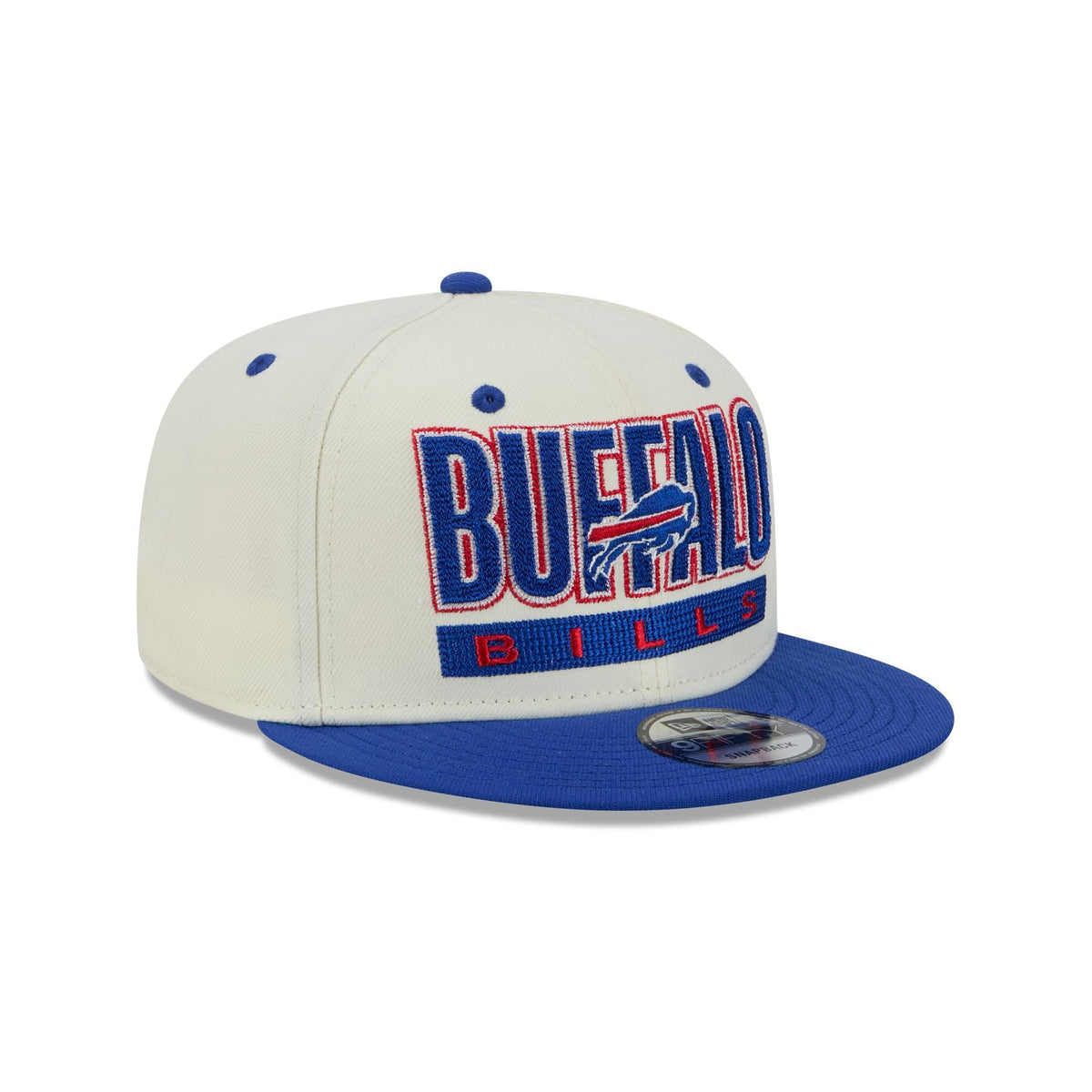 Buffalo Bills Classic Stacked Chrome 9FIFTY Snapback Hat