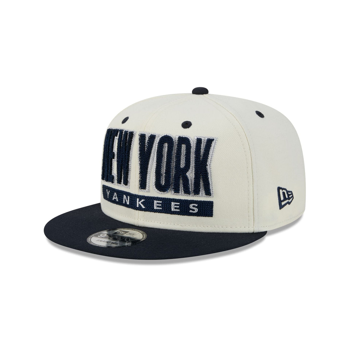New York Yankees Classic Stacked Chrome 9FIFTY Snapback Hat