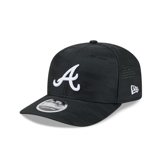 Atlanta Braves Black Camo Performance 9SEVENTY Stretch-Snap Hat